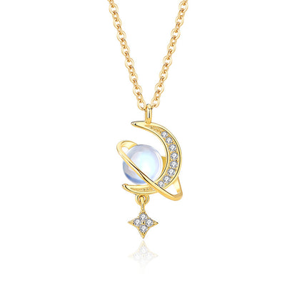 galaxy necklace silver
