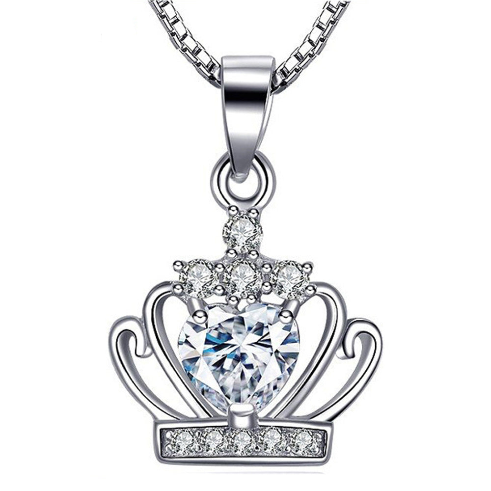 kalung mahkota silver