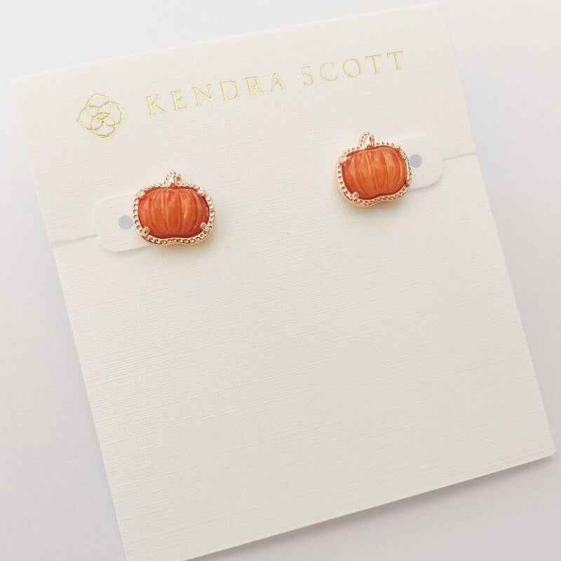 Kendra Scott Pumpkin Stud Earrings