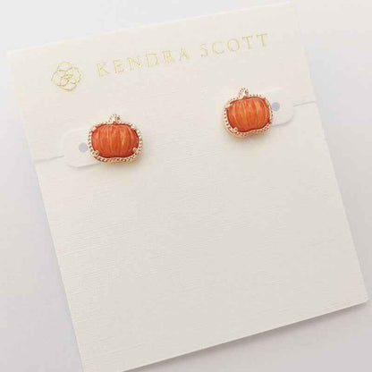 Kendra Scott Pumpkin Stud Earrings
