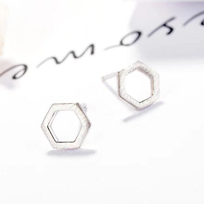 simple hexagon stud