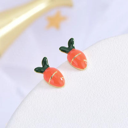 carrot studs for women