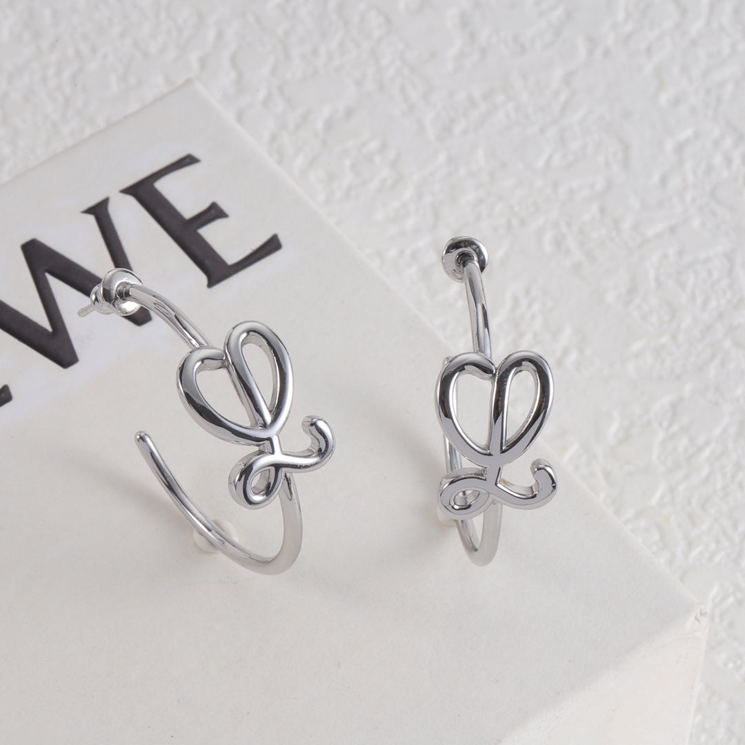 LOEWE Bright C-Shaped Stud Earrings