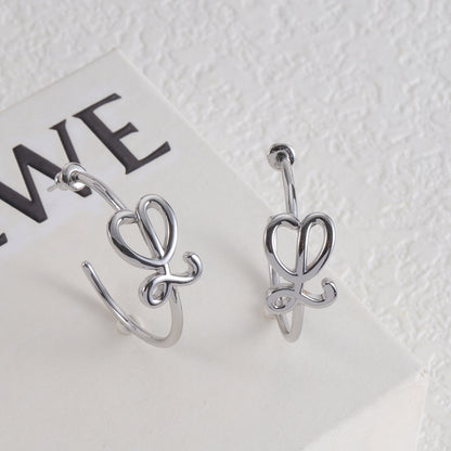 LOEWE Bright C-Shaped Stud Earrings