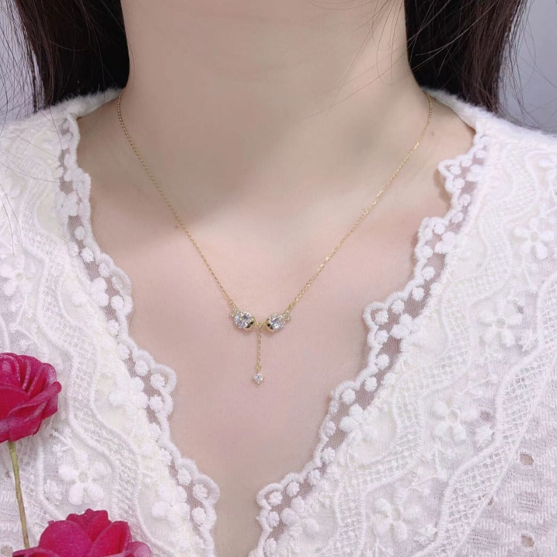 diamond fish necklace for women