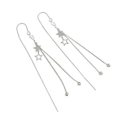 star tassel hook earrings