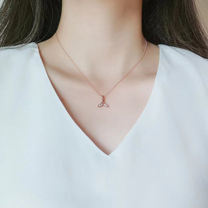 whale tail necklace for women