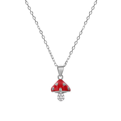 Mushroom Necklace, Magic Mushroom Charm, Mushroom Pendent Jewelry,