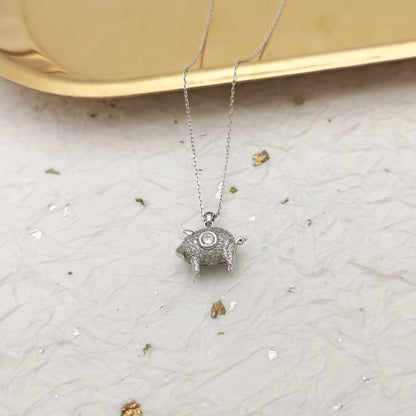 pig necklace for women