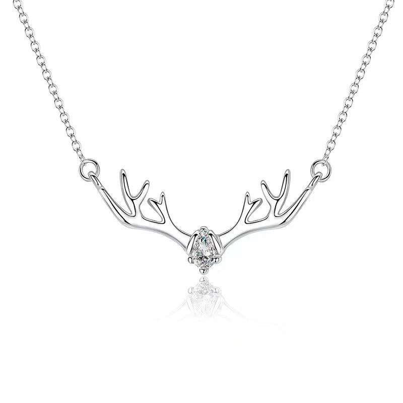 diamond antler necklace