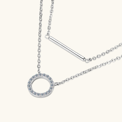 women's moissanite necklace