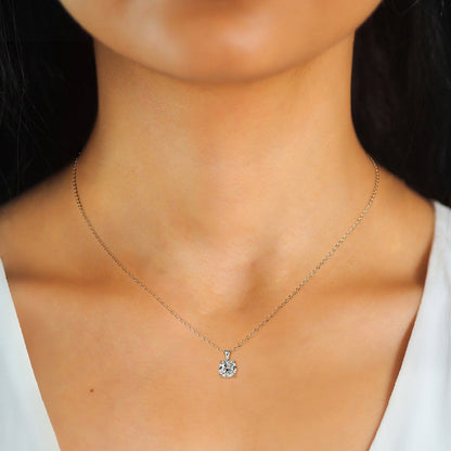 moissanite diamond pendant necklace