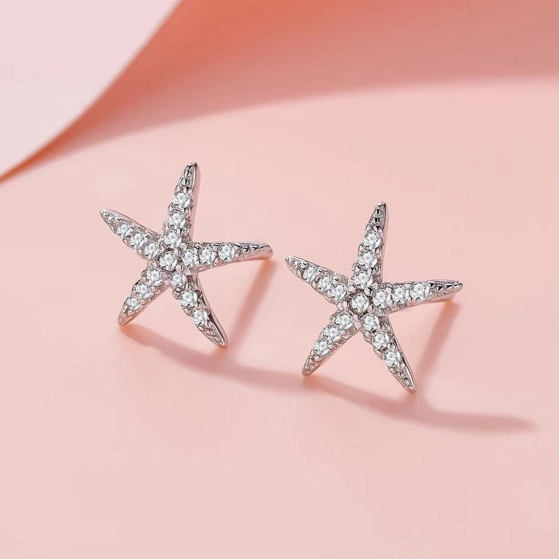 starfish earrings studs