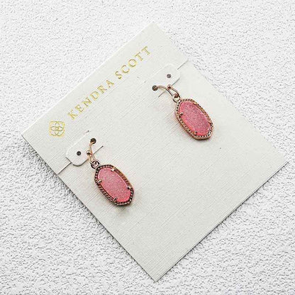 Kendra Scott Pink Toothstone Earrings
