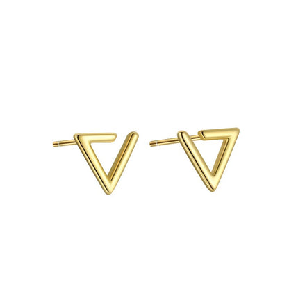 triangle stud gold