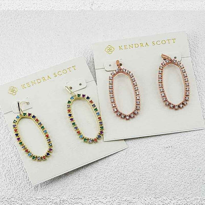 Kendra Scott zirconia cutout earrings