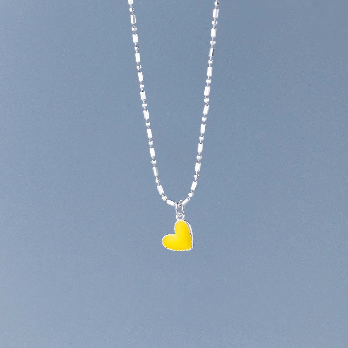 yellow heart necklace