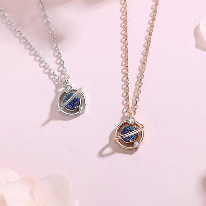 fashion blue planet pendant