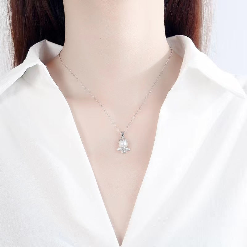 lovely angel necklace for women