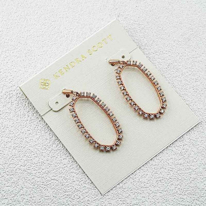 Kendra Scott zirconia cutout earrings