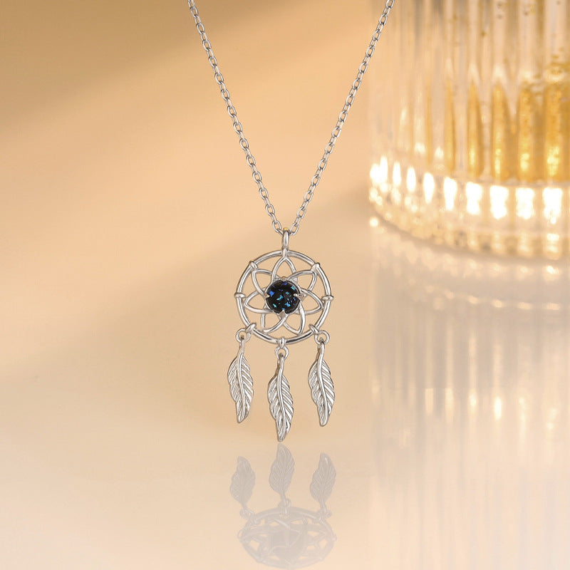 feather dream catcher necklace