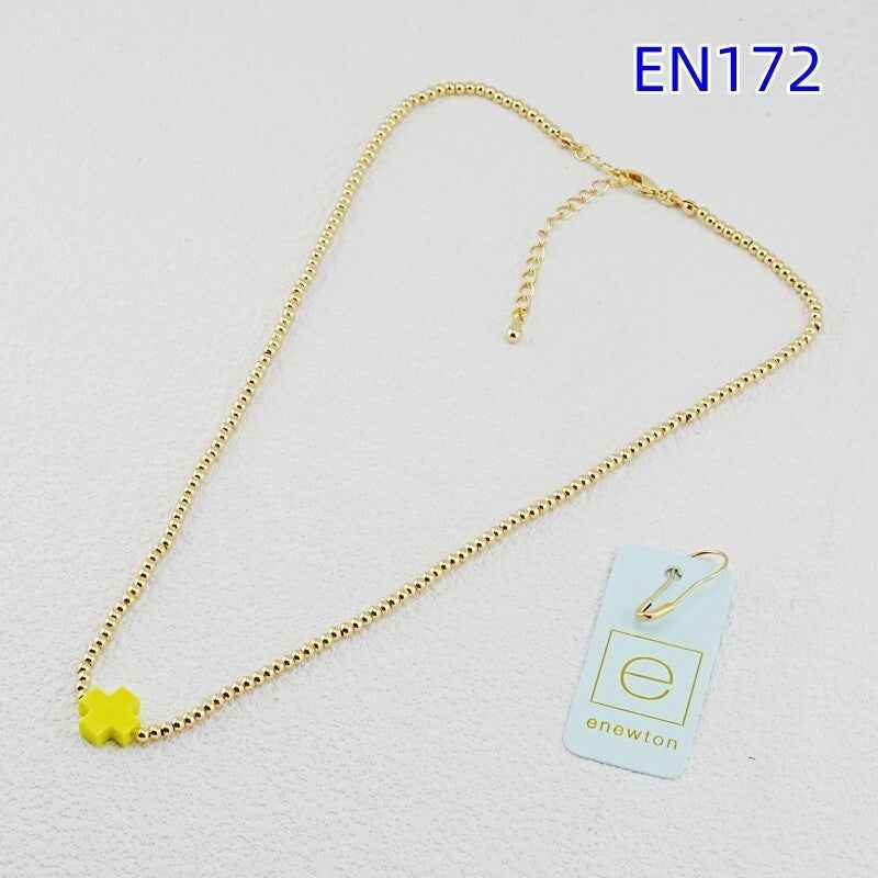 enewton Colorful Cross Beaded Necklace