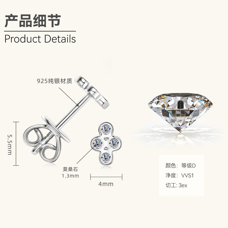 moissanite earrings for women