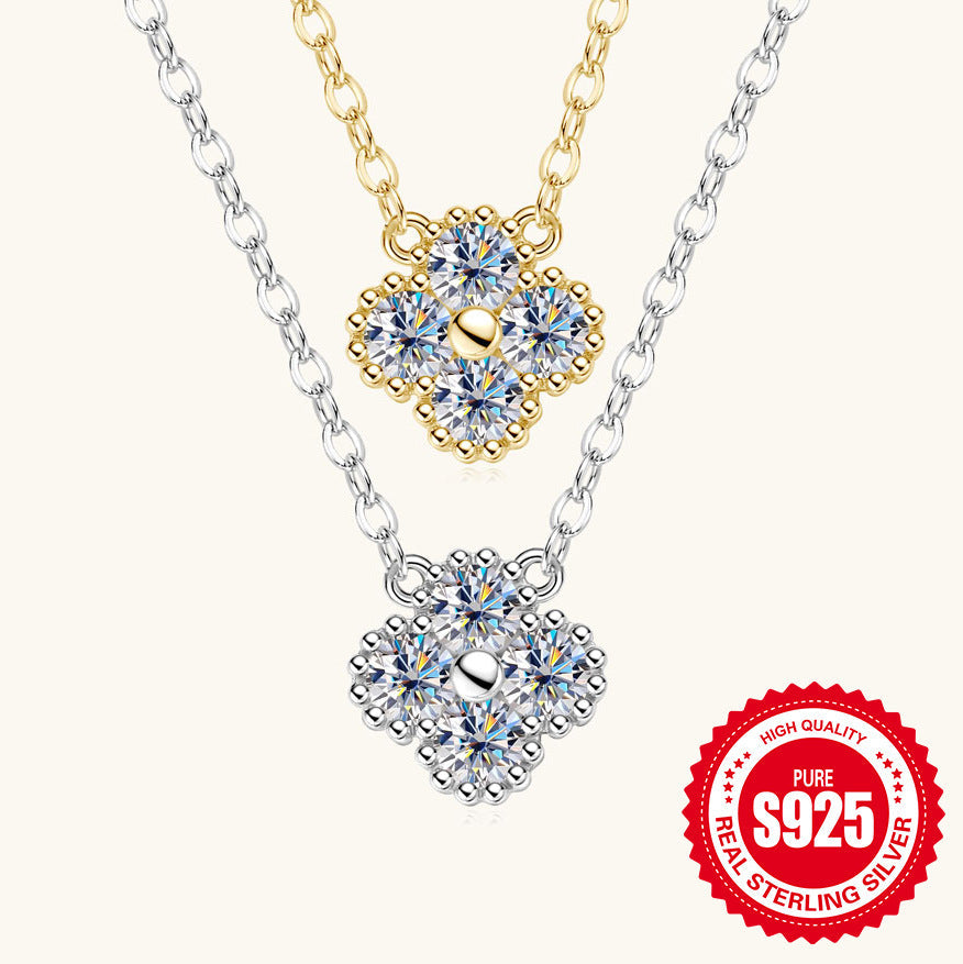 2 carat moissanite necklace