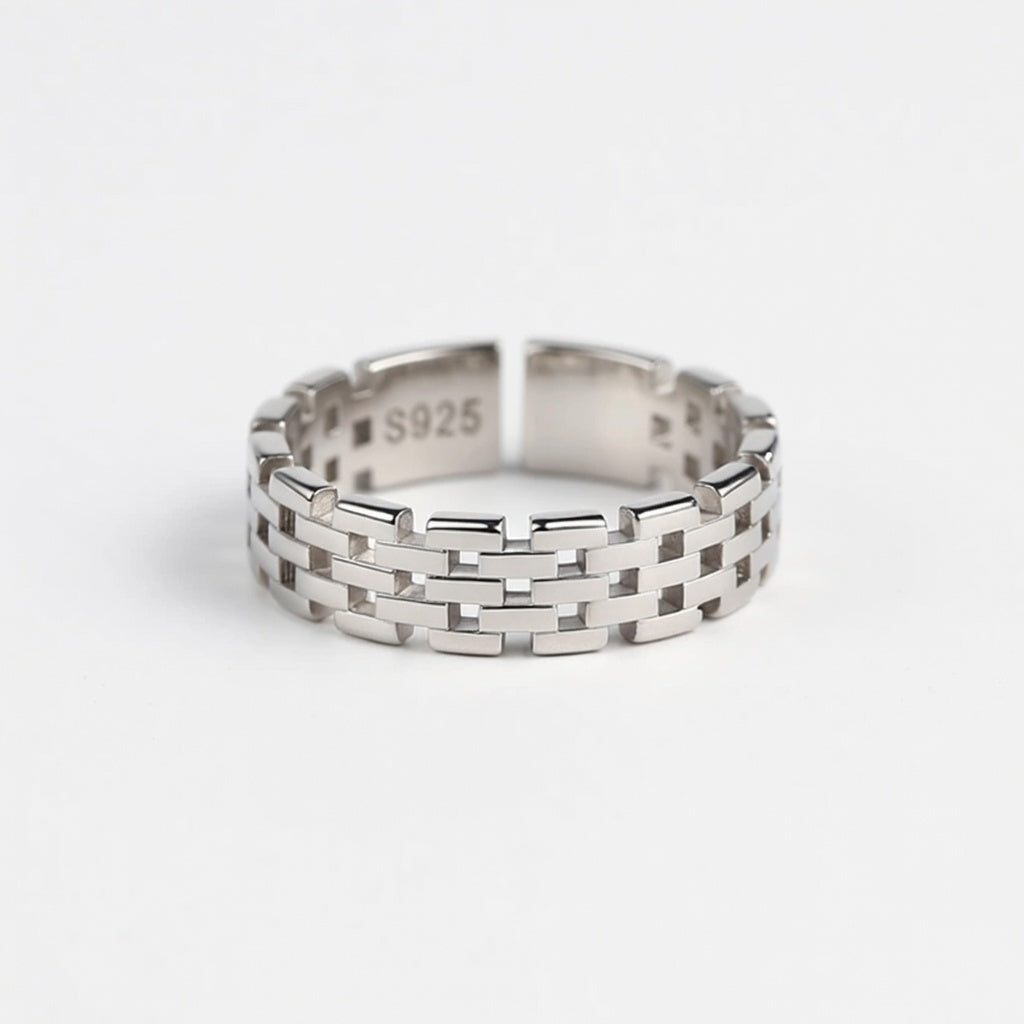 Men's Geometric Minimalist Ring Open-style