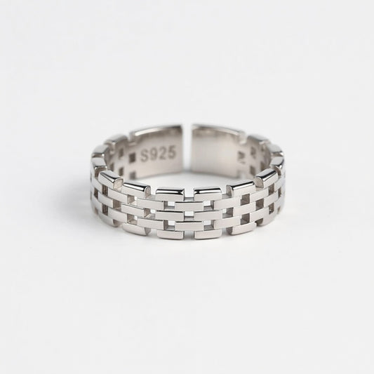 Men's Geometric Minimalist Ring Open-style