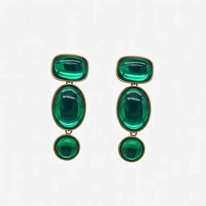 Vintage Baroque Geometric Drop Earrings