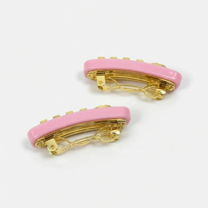Enamel Bow Hair Clips Designer Style | JIMMY JEWELRY