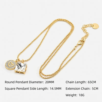 Miu Miu Round & Square Diamond Pendant Necklace, Bracelet & Earrings