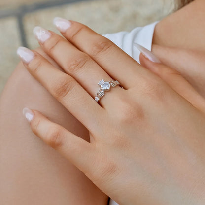 hand-shaped promise rings