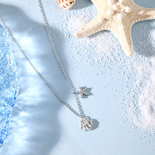 Starfish Sea Shell Pendant