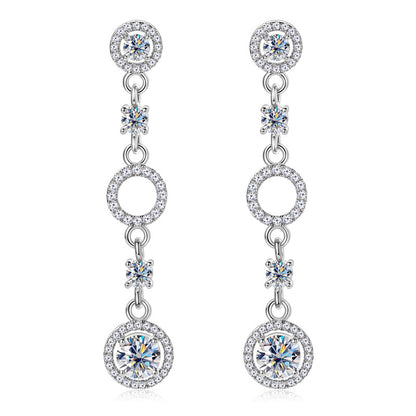 moissanite wedding earrings