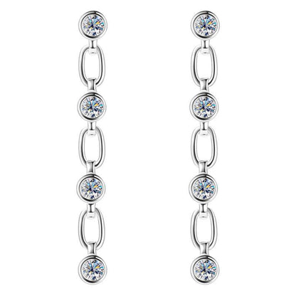 moissanite diamond alternative earrings