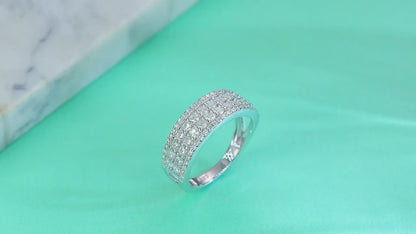 925 sterling silver ring with diamond