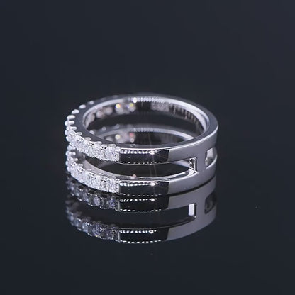 beautiful silver wedding rings