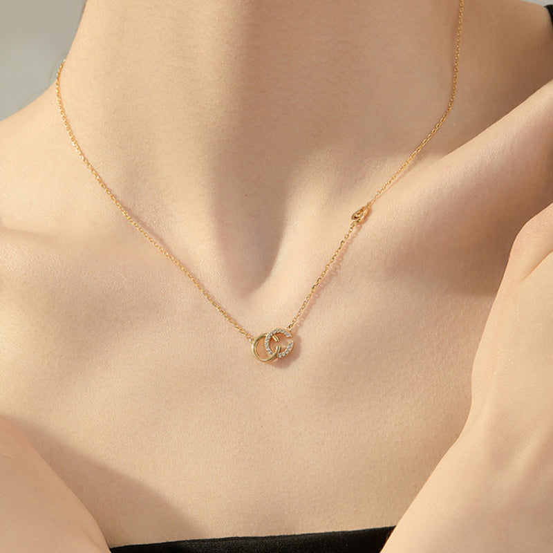 minimalist initial necklace