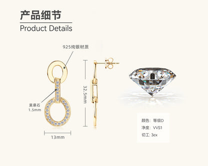 moissanite special occasion earrings