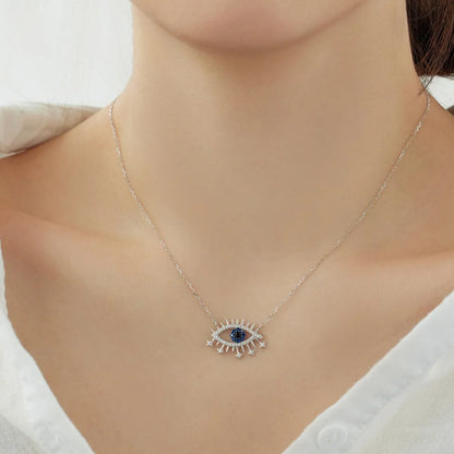 trendy evil eye necklace