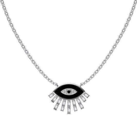 silver eye pendant