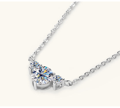 moissanite necklace gold