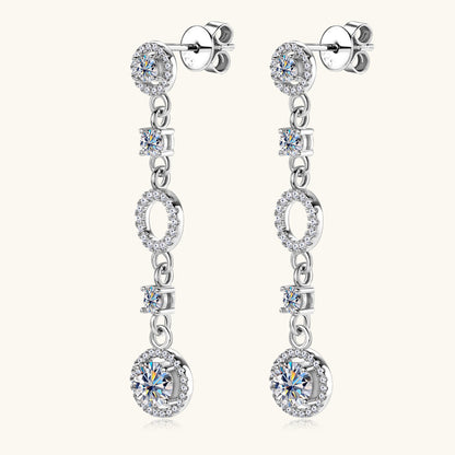 round moissanite stud earrings
