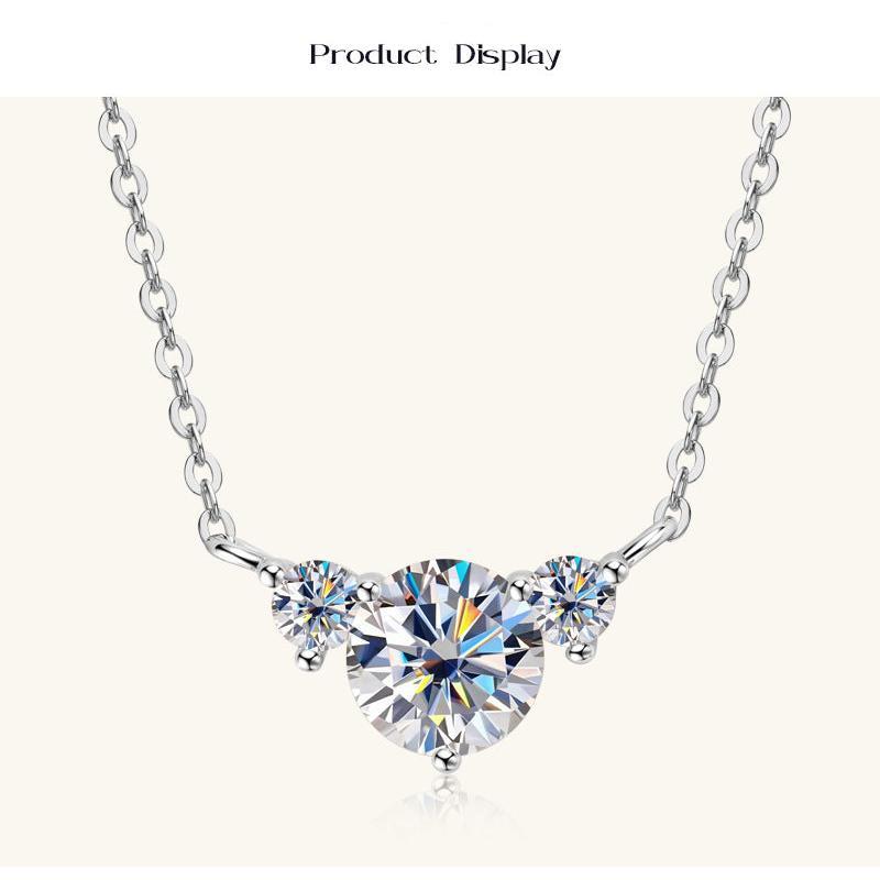 moissanite necklace tennis