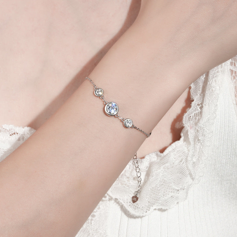 white gold diamond bolo bracelet