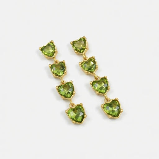 Oscar de la Renta women Heart-Shaped Crystal Drop Earrings