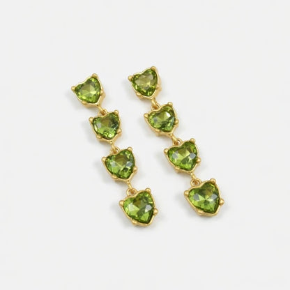 Oscar de la Renta women Heart-Shaped Crystal Drop Earrings