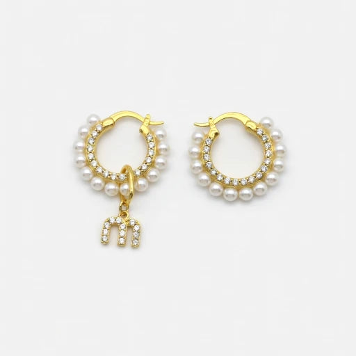 Miu Miu Exquisite Crystal & Pearl Asymmetrical Pendant Earrings